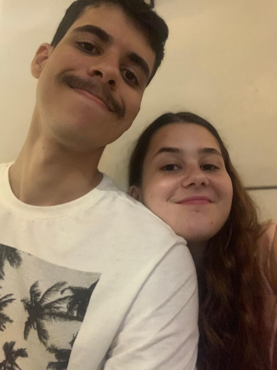 Selfie abraçados